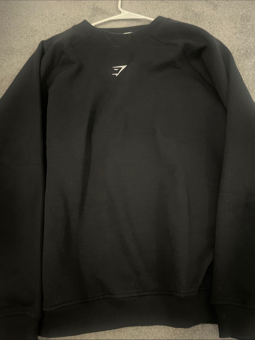 Gymshark Black Crewneck Training Oversized Fleece Sweatshirt